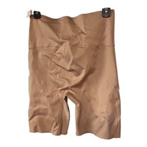 Juicy Couture Intimates Women's Size XL High Rise Shapewear Biker Shorts Tan